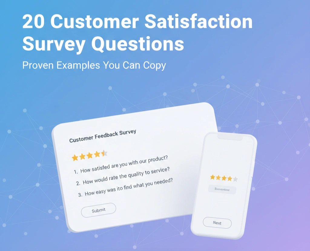 List of customer satisfaction survey questions for collecting feedback